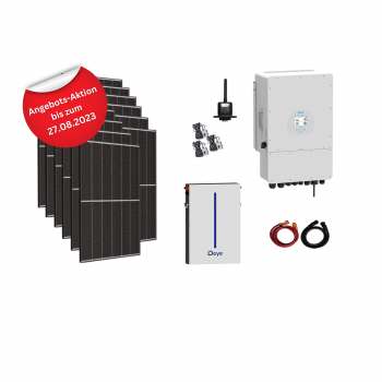 Photovoltaikanlage Set Trina Solar 5100Wp / 13000W mit Trina Solar 425Wp und Deye SUN-10K / RW-M6.1 PV-Speicher